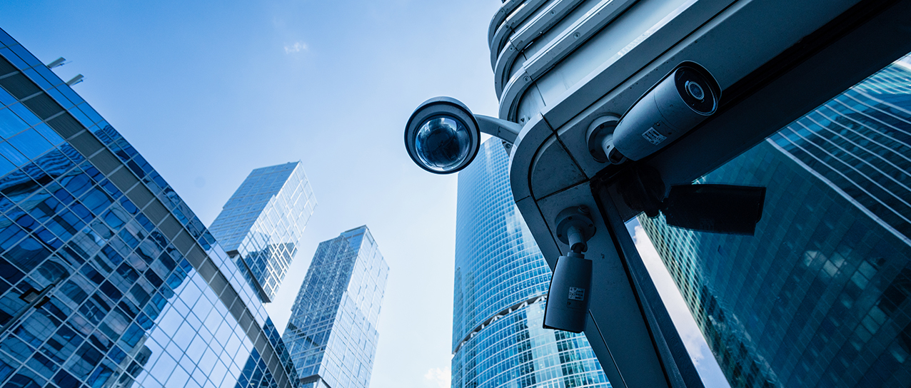 CCTV camera and buildings