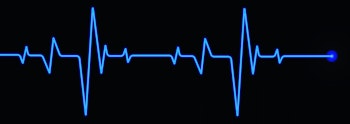 A heartbeat line