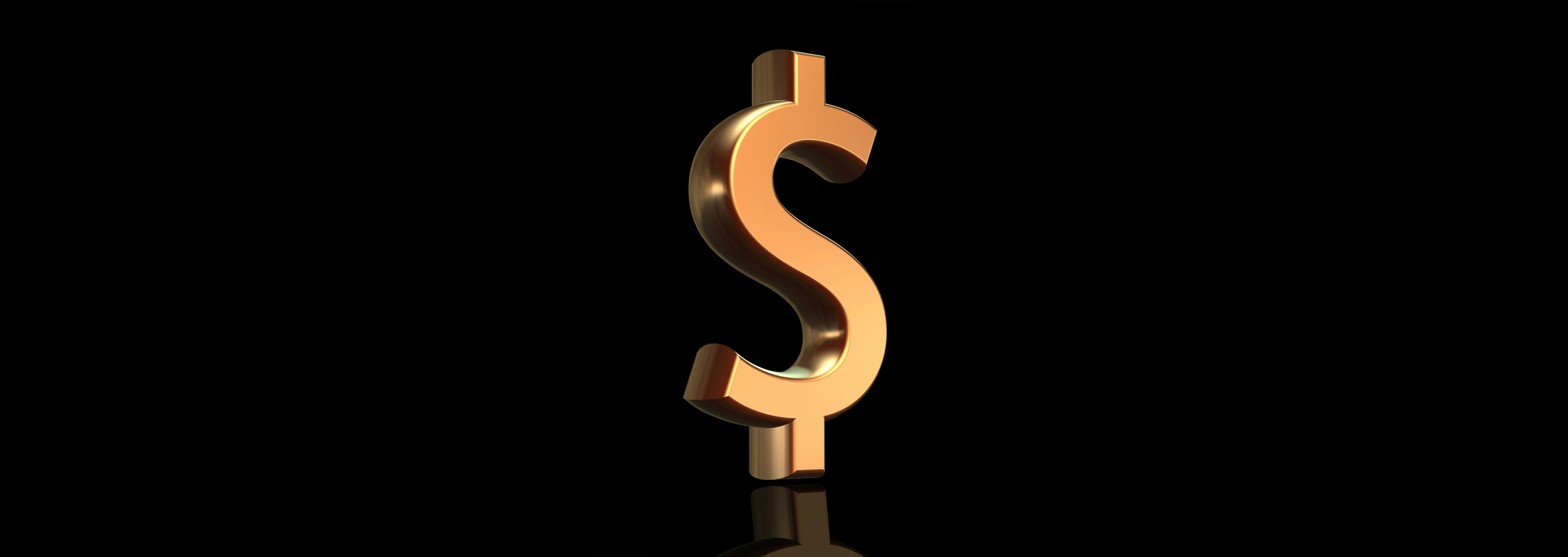 Image of a golden dollar sign. 